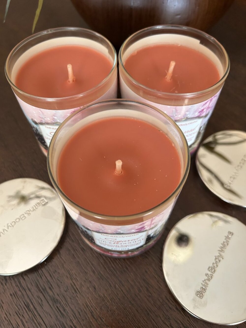 (3) Bath & Body Works Single Wick Sugared Snickerdoodle Candles 8oz - Picture 2 of 4